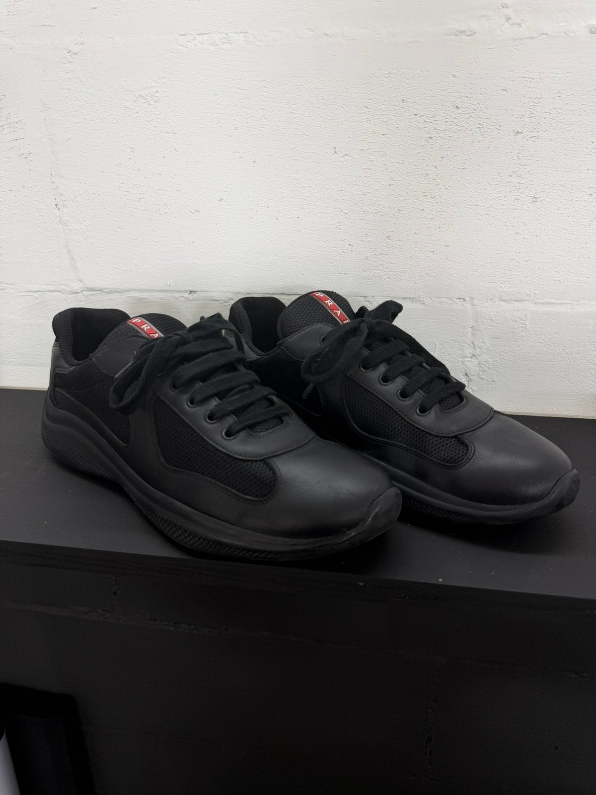 Prada american cup, Zwart, Ophalen of Verzenden, Sneakers of Gympen, Zo goed als nieuw