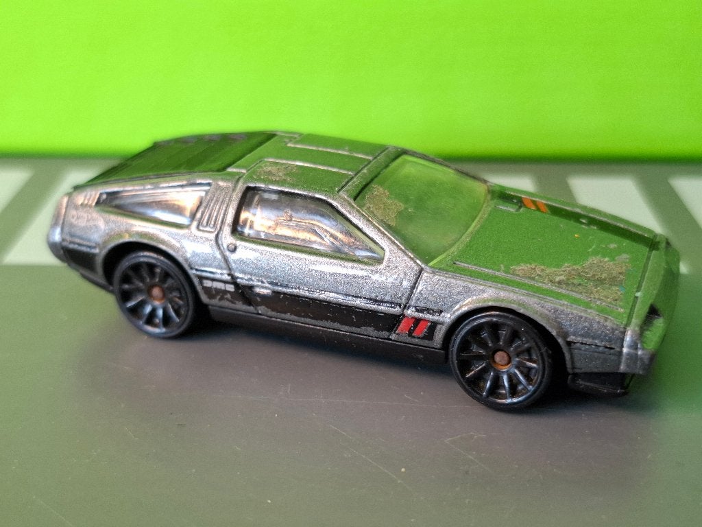 Hotwheels - DMC DeLorean DMC-12 [grijs] 1/60, Ophalen of Verzenden, Gebruikt, Auto