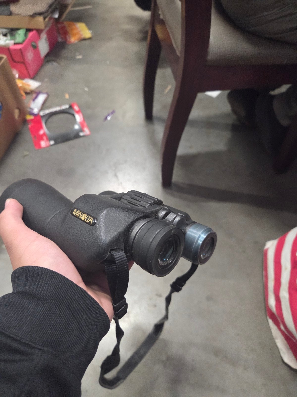 Minolta Activa 10x50W Verrekijker - Krachtig en Breed Zicht, Ophalen of Verzenden, Zo goed als nieuw, 8 tot 12x, Porro (met knik)
