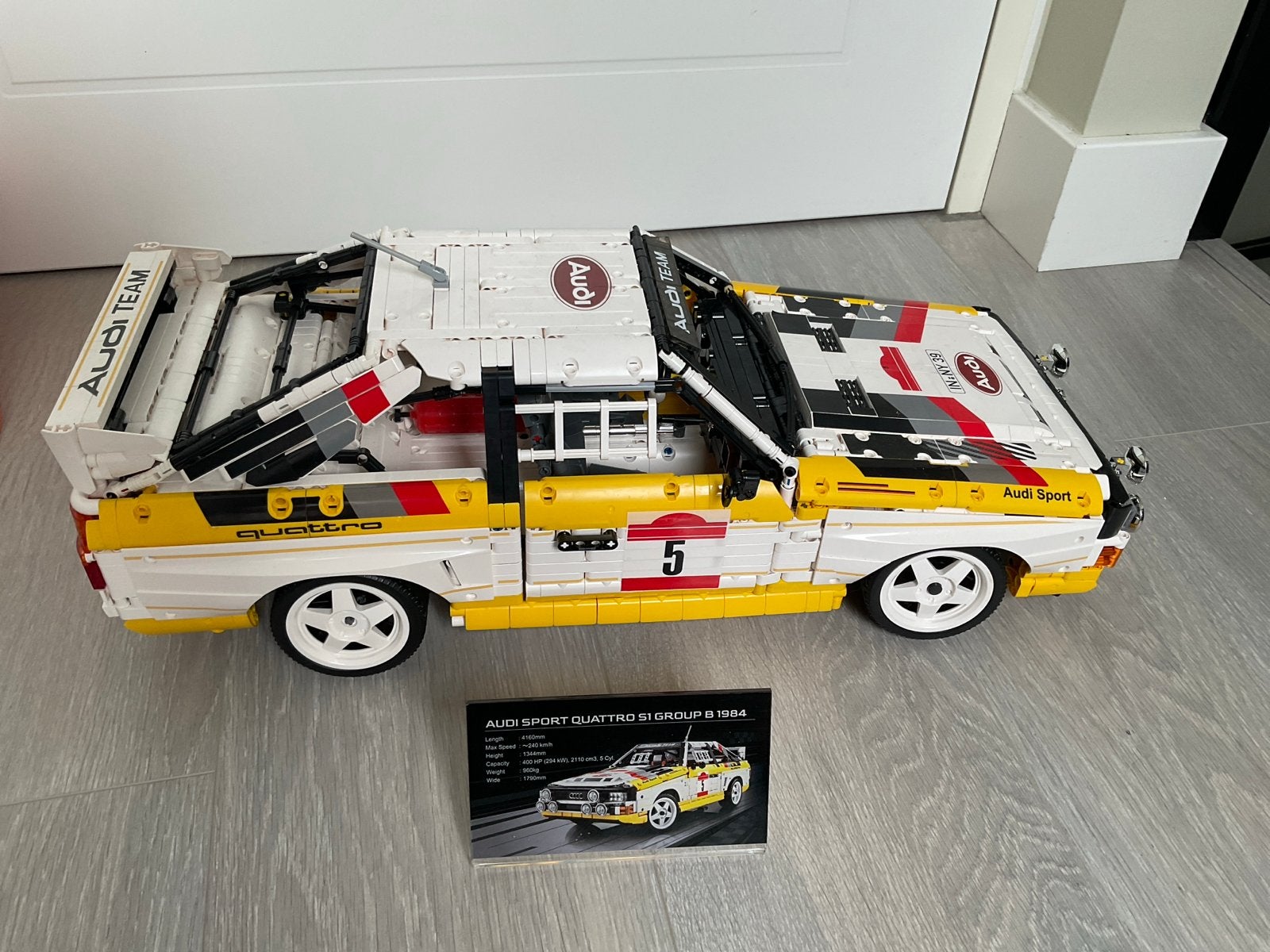 Technic Audi Sport Quattro S1 Rally Auto, Overige merken, Auto, Groter dan 1:32, Ophalen of Verzenden