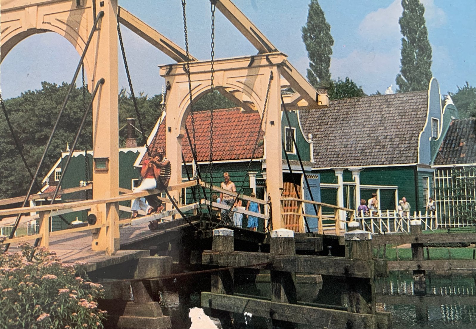 Zaanse buurt met ophaalbrug., Verzamelen, Ophalen of Verzenden, Gelopen, Noord-Holland