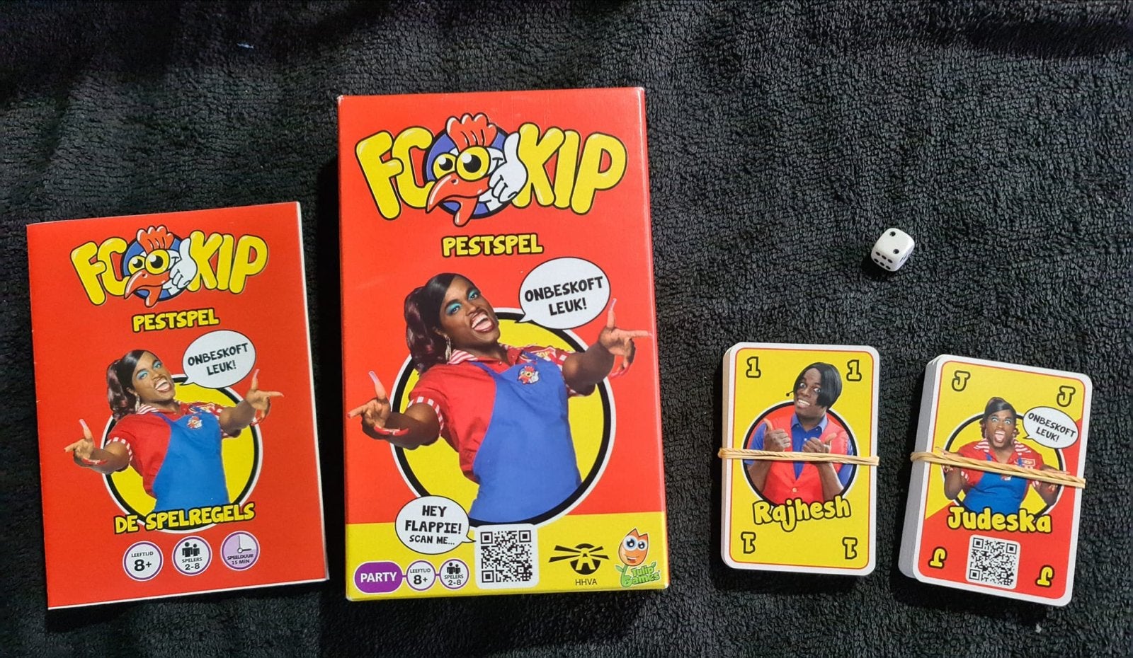 FC Kip Pestspel - Het hilarische kaartspel van Jandino, Een of twee spelers, Ophalen of Verzenden, Zo goed als nieuw