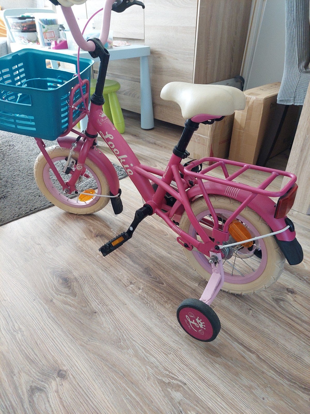 meisjes fiets, Ophalen, Terugtraprem, Verstelbare zitting, Zo goed als nieuw