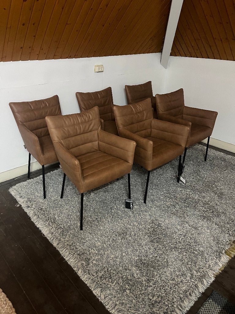 Cocoon dining chair eetkamerstoel - Label, Huis en Inrichting, Nieuw, Ophalen of Verzenden, Vijf, Zes of meer stoelen, Leer