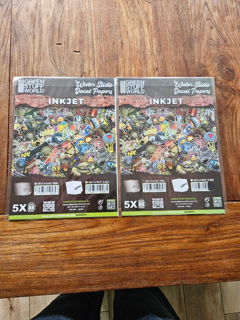 Green Stuff World Water Slide Decal Papers Inkjet, Ophalen of Verzenden