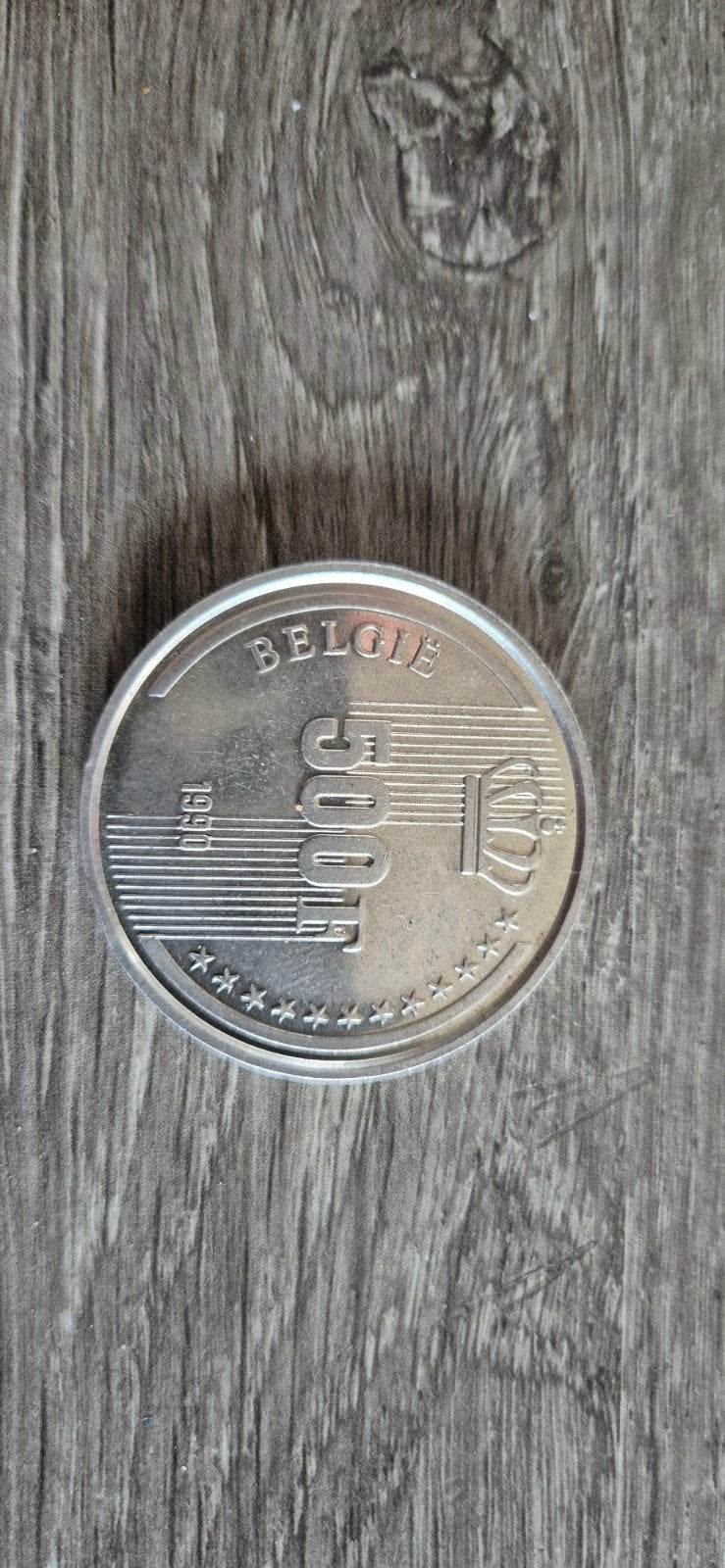 500 Frank Belgische Munt 1990 - Koning Boudewijn, Postzegels en Munten, Ophalen of Verzenden, Metaal, Losse munt, Zilver