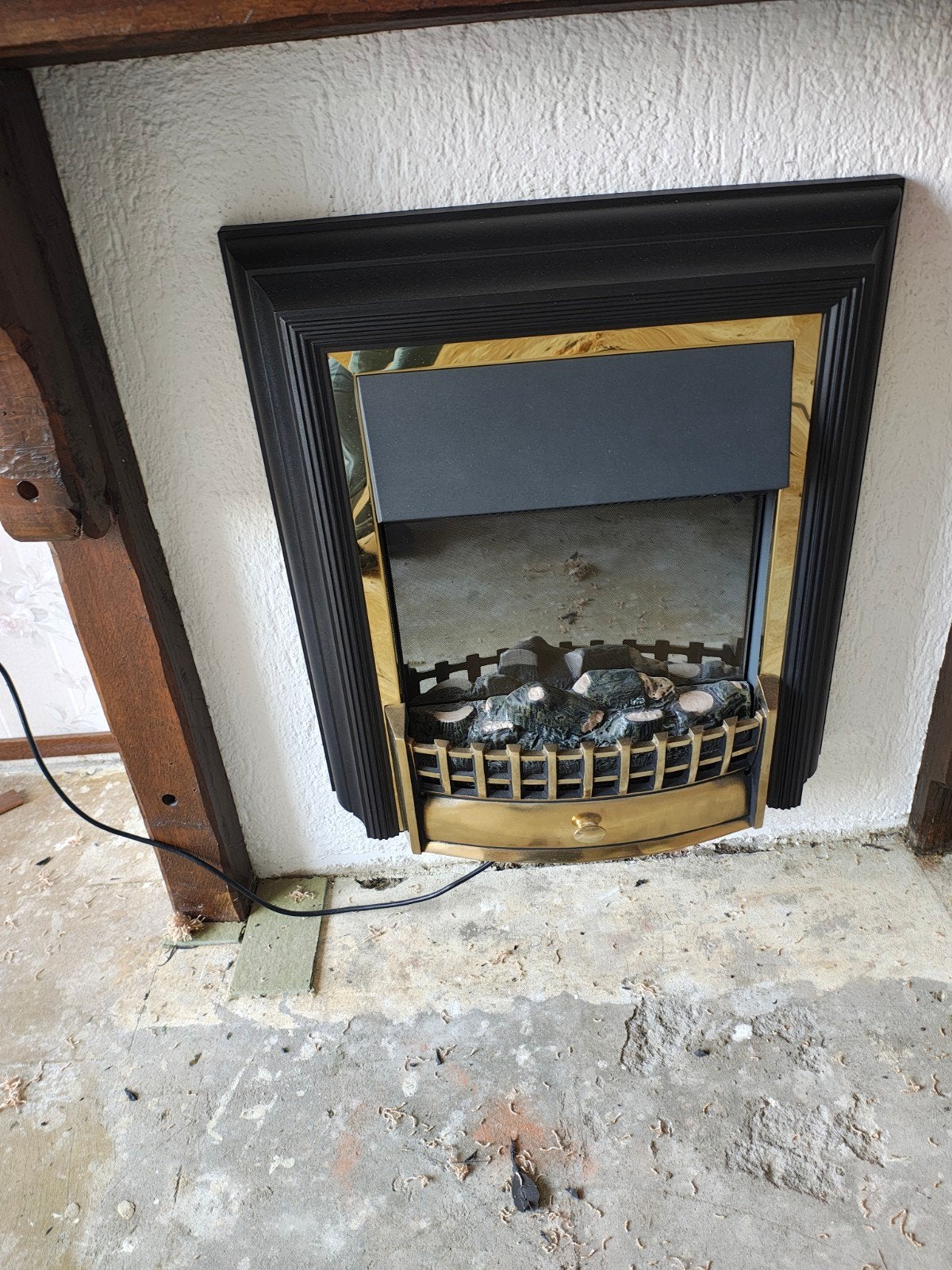 Elektrische sierhaard met klassieke uitstraling, Ophalen, Gebruikt, Inbouwhaard, Elektrische haard