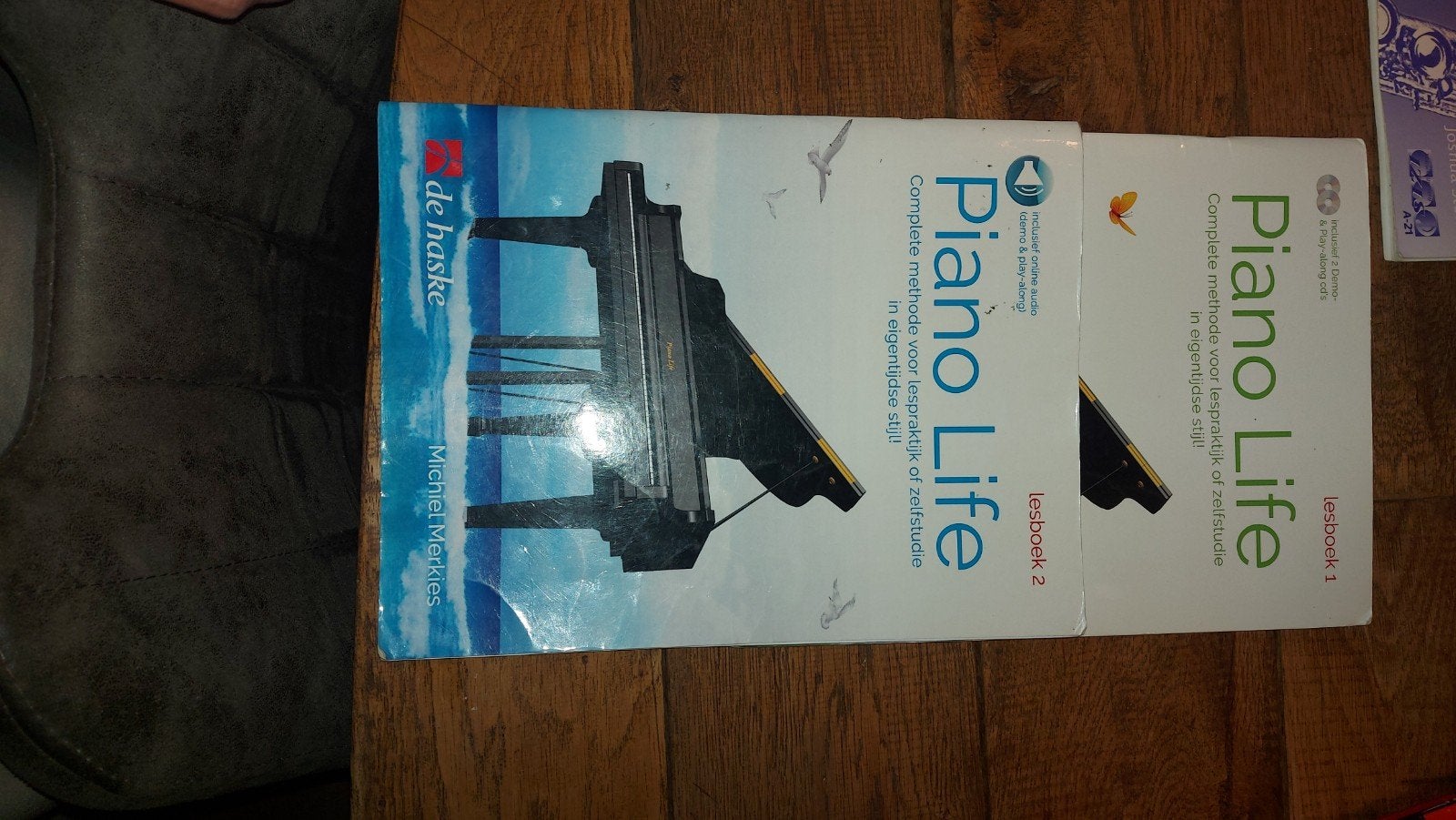 Piano Life lesboeken 1 & 2 - Michiel Merkies, Ophalen of Verzenden, Zo goed als nieuw, Niet van toepassing, Michiel Merkies