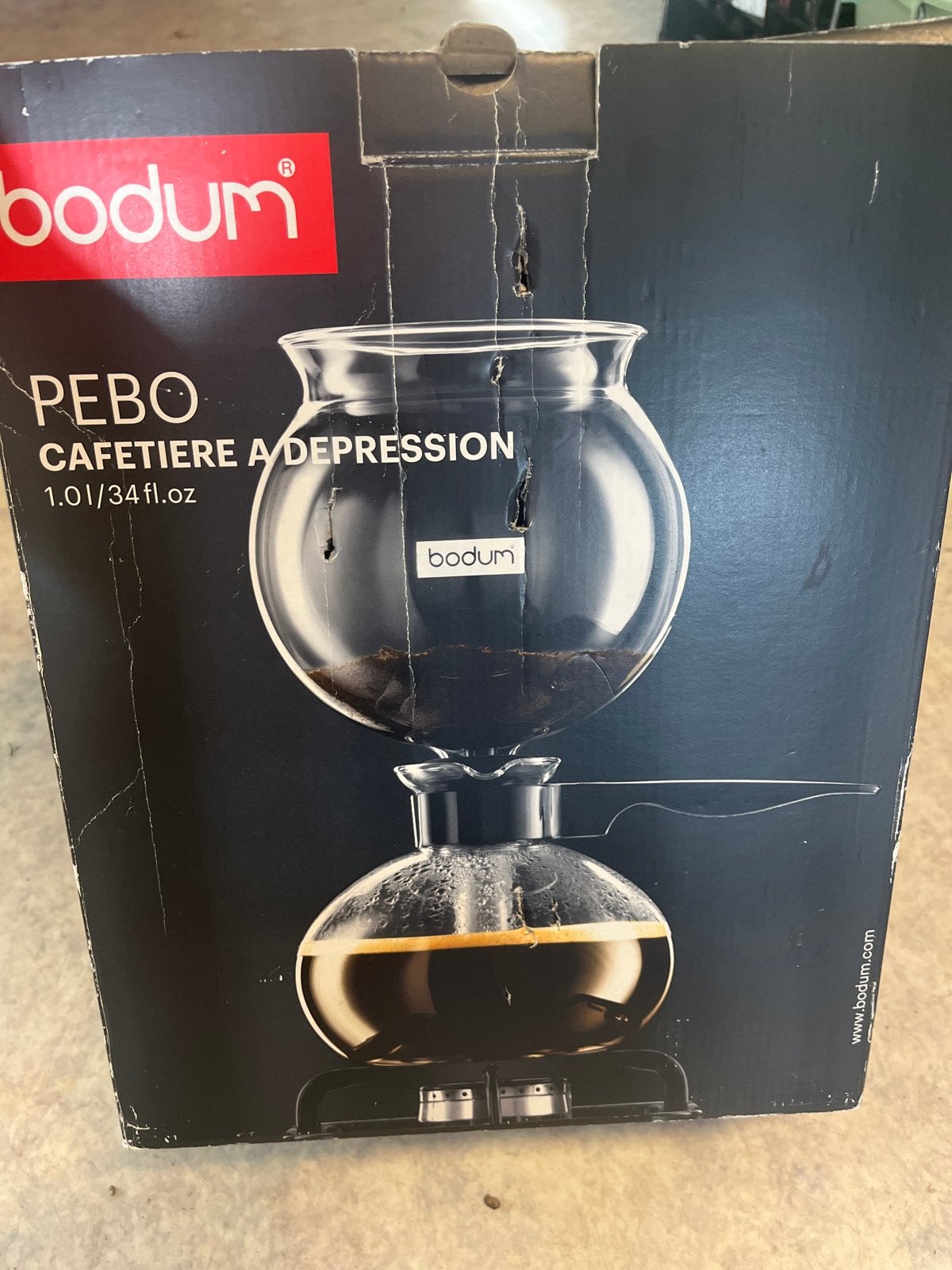 Bodum PEBO Cafetière à Dépression - Siphon Koffiezetapparaat, Ophalen, 10 kopjes of meer, Gemalen koffie, Koffiemachine