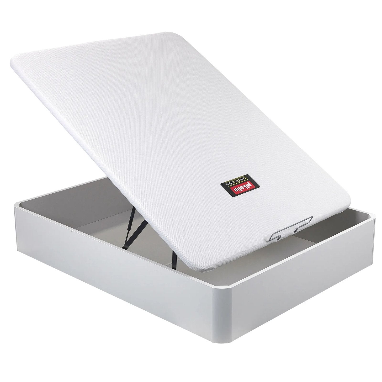 Studenten opgelet: bed met opbergruimte 135x190 incl. matras, Ophalen, Wit, Tweepersoons, 190 cm of minder