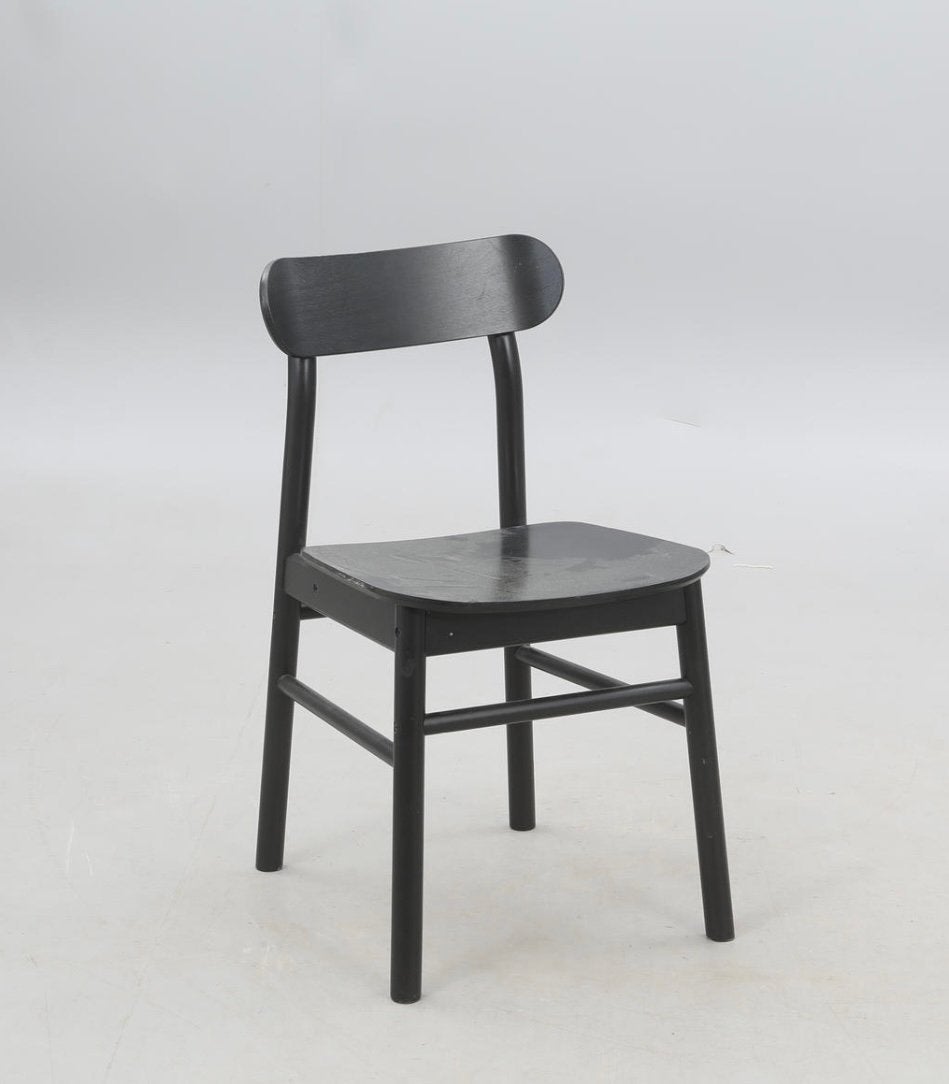 2x Zwart, Hout Stoelen - zo goed als nieuw, Ophalen, Twee, Zwart, Zo goed als nieuw