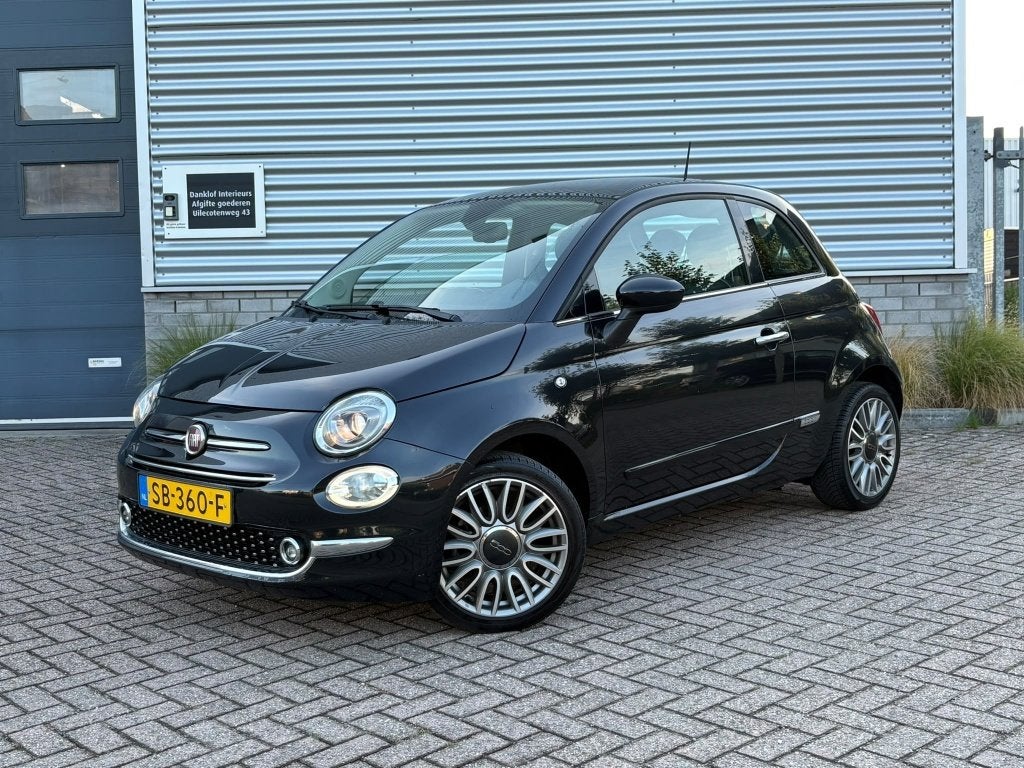 Fiat 500 1.2 Lounge PANO NAVI CARPLAY CRUISE LEDER, Auto's, Gebruikt, 4 cilinders, 840 kg, Leder en Stof