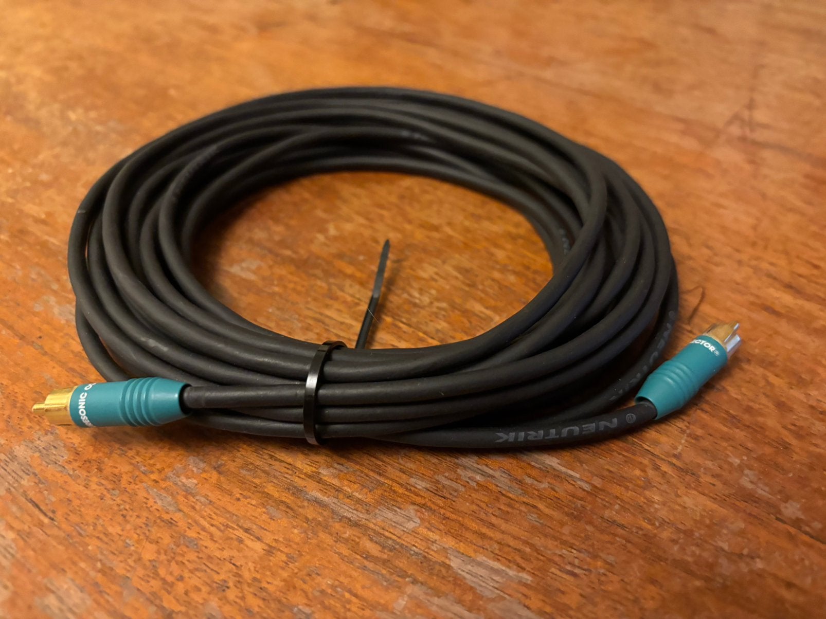 Neutrik Digitale kabel met Puresonic RCA-Connectors 815cm, Ophalen of Verzenden, Gebruikt, 5 tot 10 meter, Coaxiale kabel