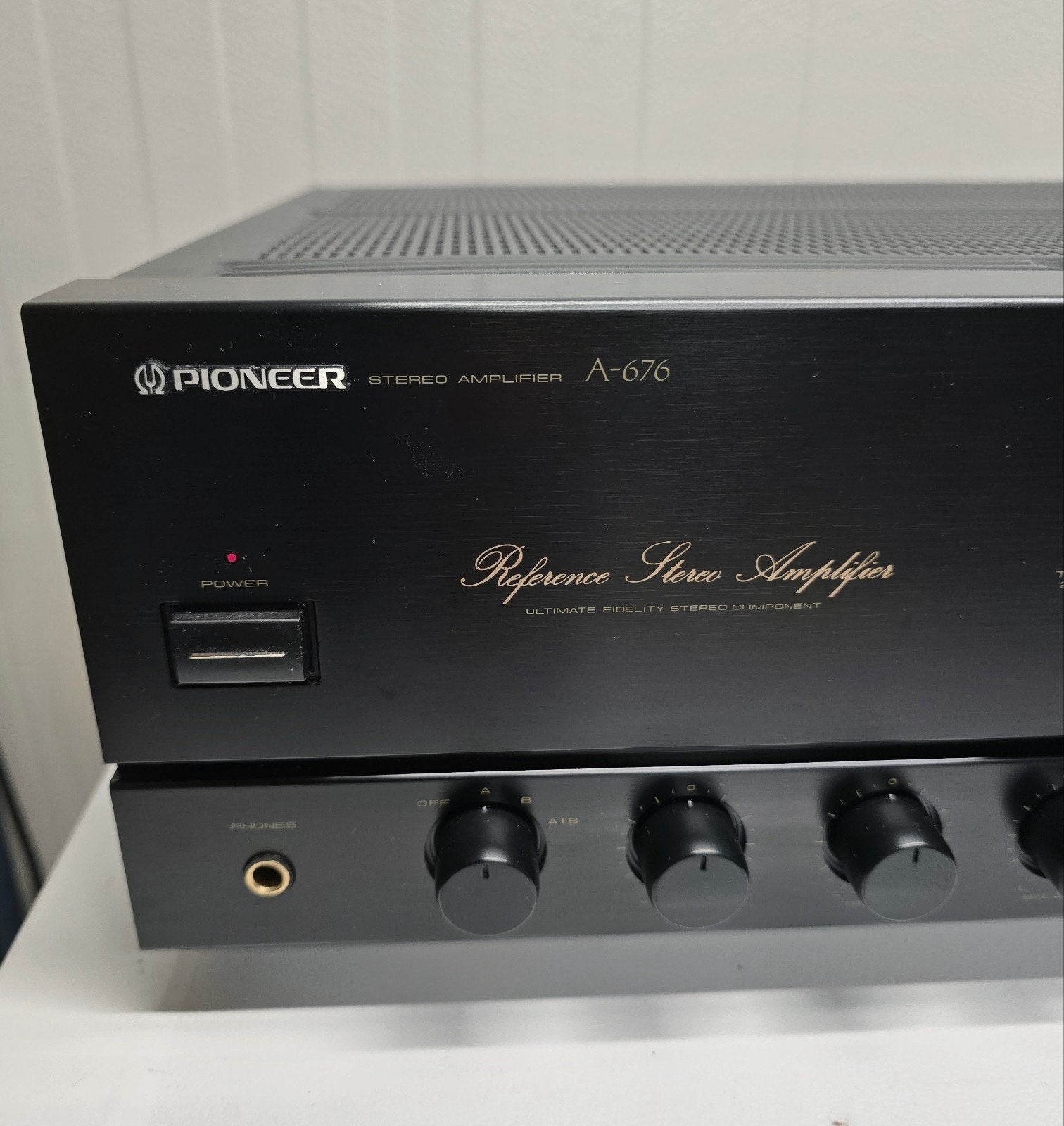 Pioneer A-676 Reference Stereo Versterker, Gebruikt, Ophalen of Verzenden, Pioneer, 120 watt of meer