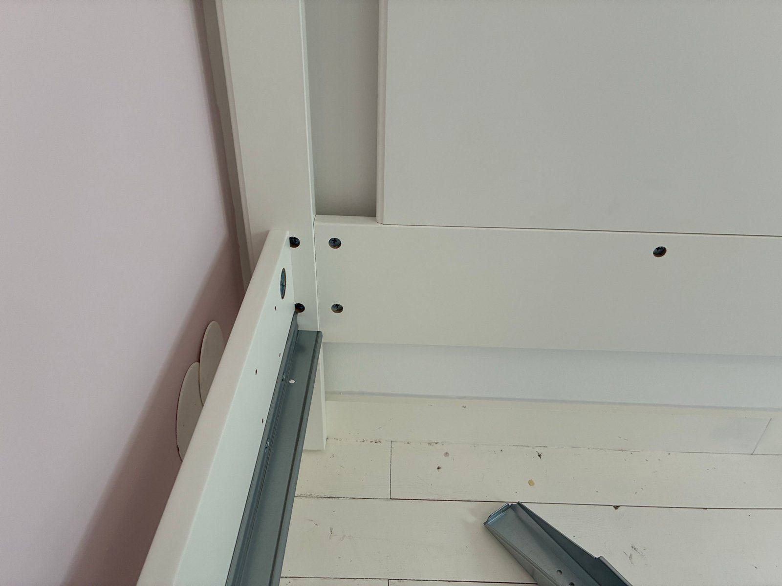 IKEA SONGESAND Bedframe Wit - 160x200 cm, Huis en Inrichting, Ophalen, Wit, 200 cm, 160 cm