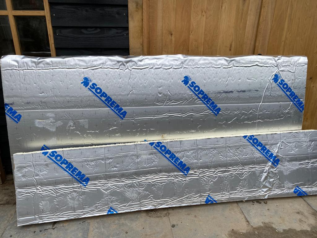 Pir foam plaat platen 8 cm dik isolatie, Doe-het-zelf en Verbouw, Isolatie en Afdichting, Ophalen of Verzenden