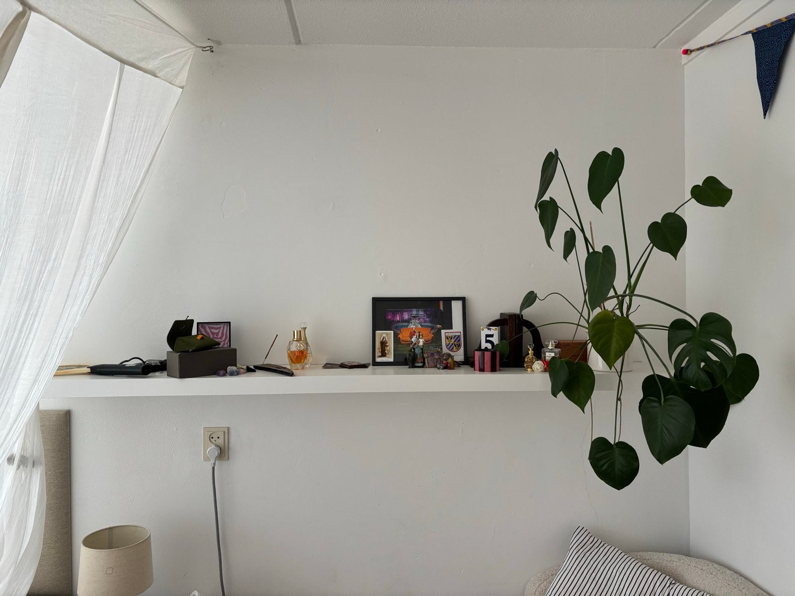 Witte wandplank ikea malm, Ophalen, Hout, Gebruikt, Modern