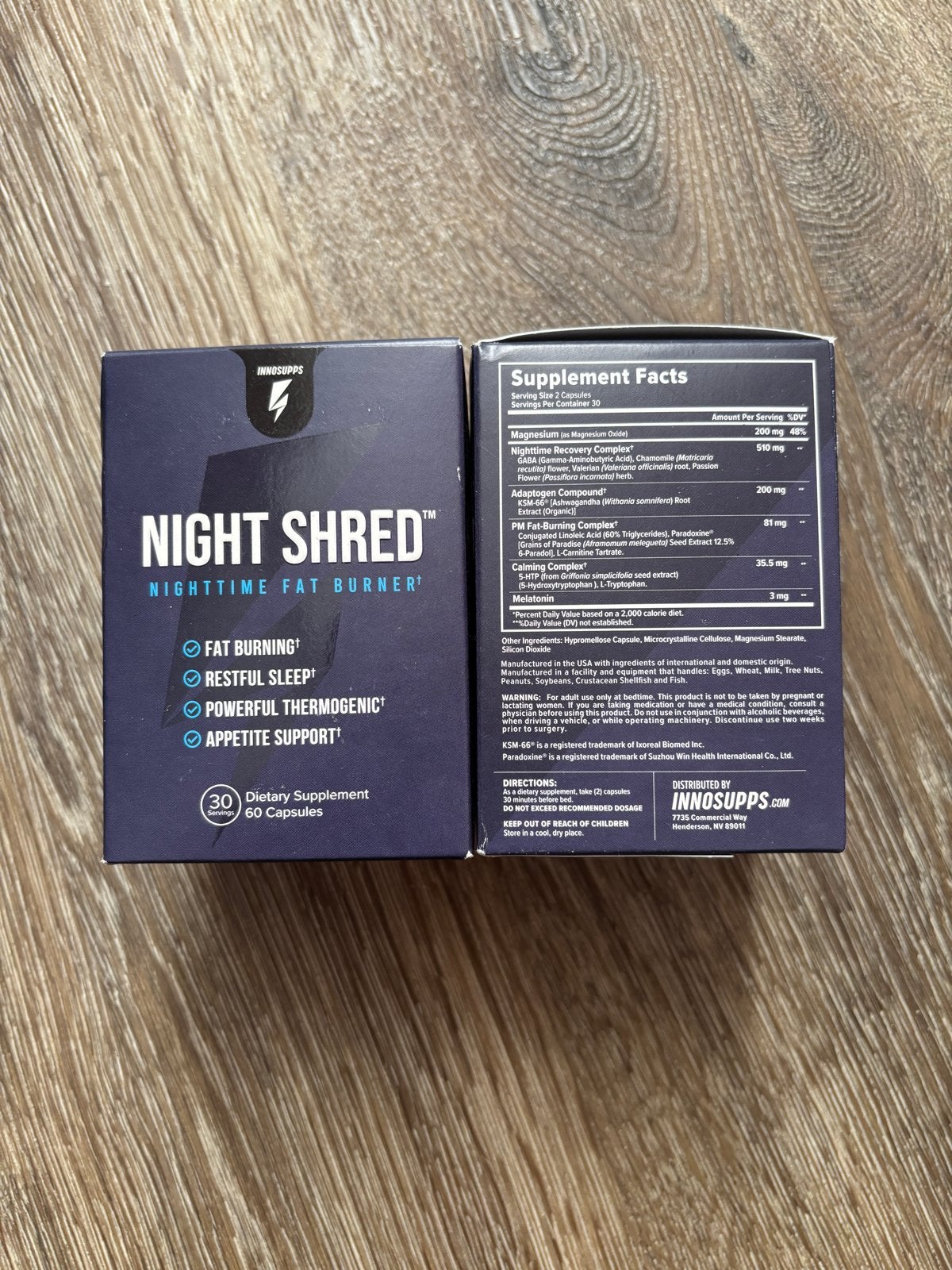 InnoSupps Night Shred - Nachtelijke Vetverbrander, Ophalen of Verzenden, Nieuw, Poeder of Drank