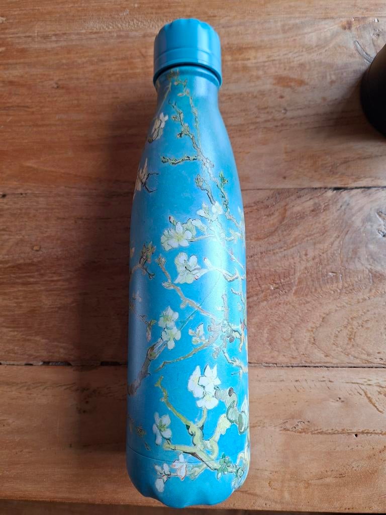 IZY Drinkfles Van Gogh Amandelbloesem 500ml, Nieuw, Ophalen of Verzenden, Metaal, Overige merken