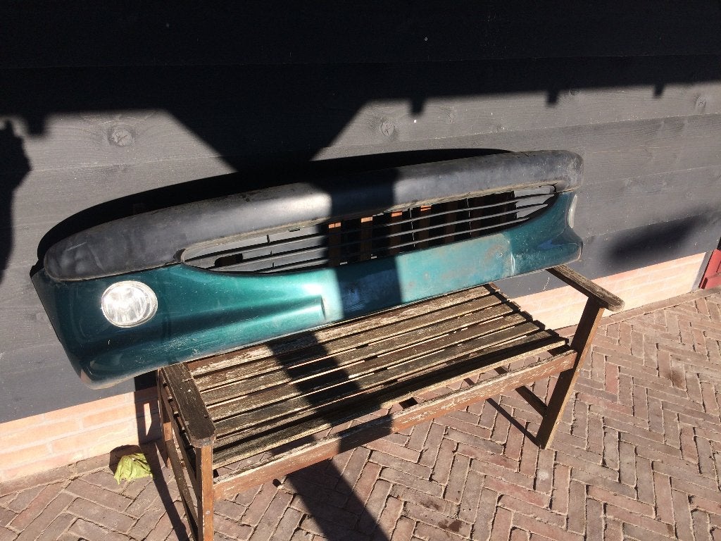 Voorbumper met mistlampen Peugeot 206 KSJ Groen, Auto-onderdelen, Ophalen, Gebruikt, Voor, Bumper