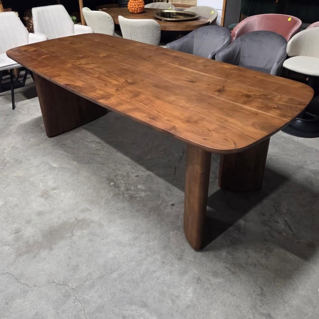 Eettafel Aymara Walnoot 220cm van Light & Living, Ophalen