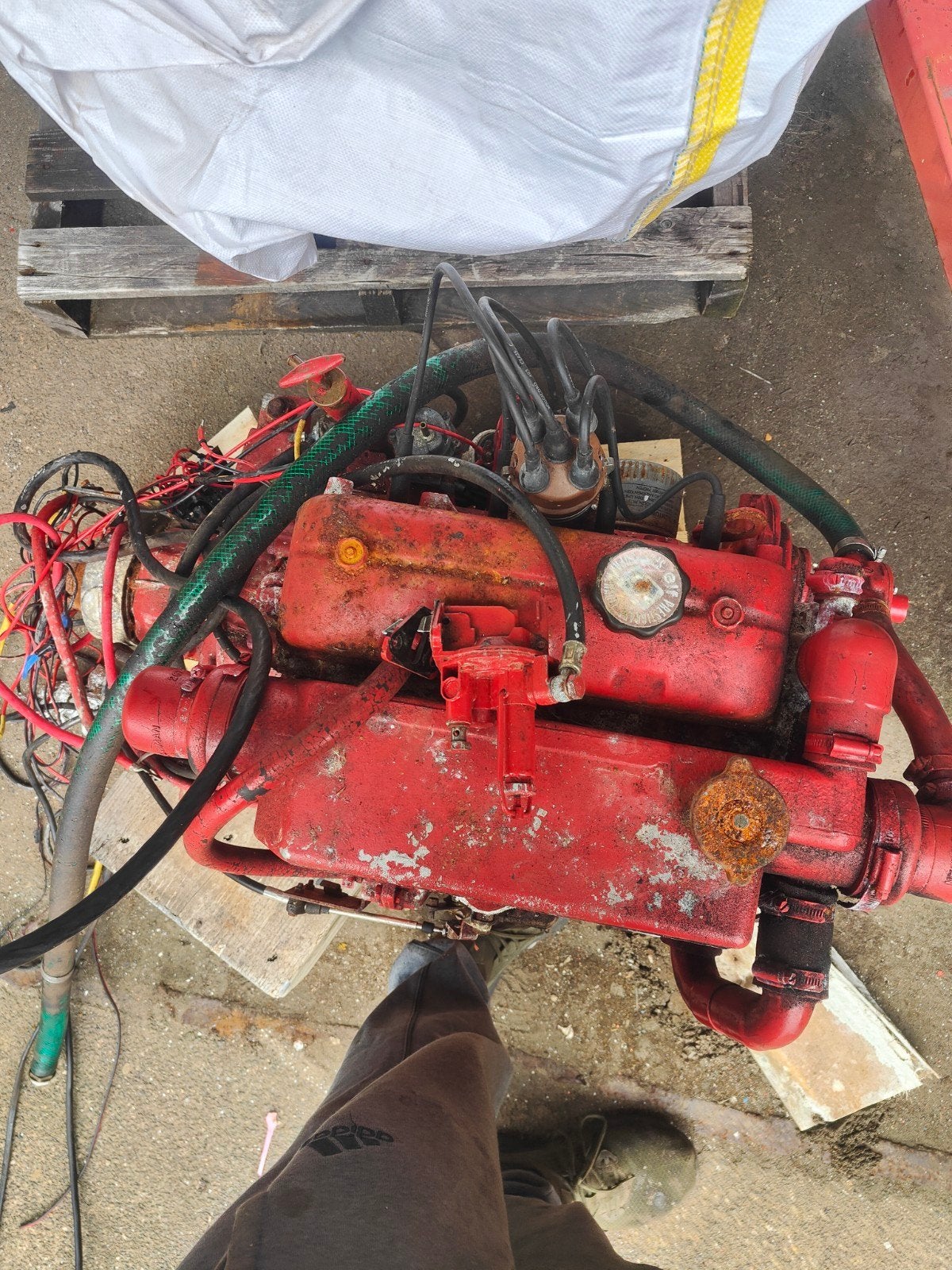 Renault Benzine Motor - Gebruikt, Watersport en Boten, Ophalen of Verzenden, Gebruikt, Motor en Techniek, Motorboot