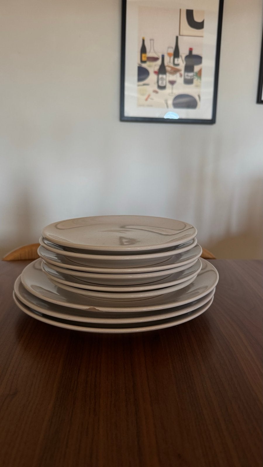 Hema borden set - 9 stuks, Huis en Inrichting, Keuken | Servies, Ophalen, Hema, Gebruikt, Keramiek