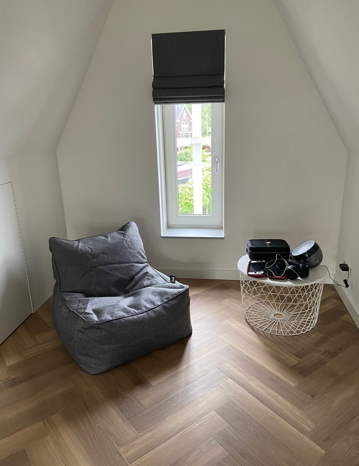 Extreme Lounging B-chair Charcoal - Zitzak binnen+buiten, Ophalen, Zo goed als nieuw, Grijs, Zitzak