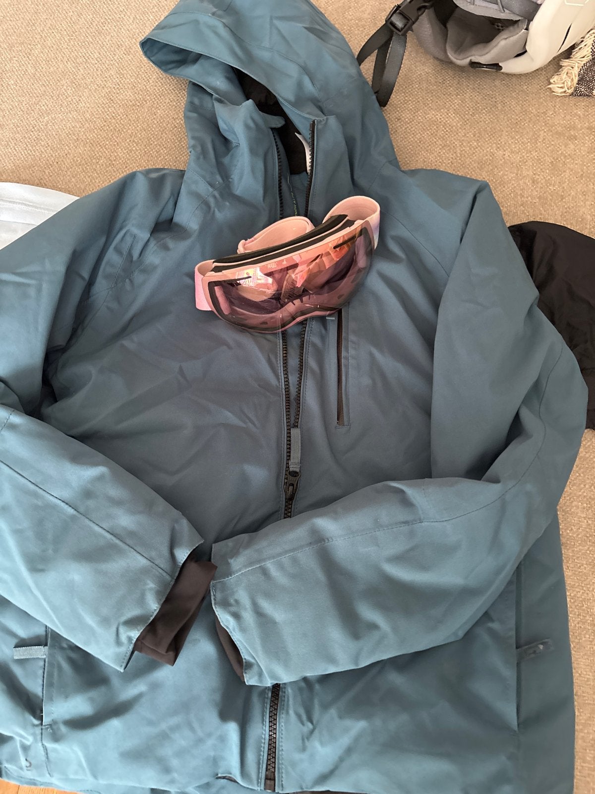 Skijas maat 152 met gratis roze skibril, Ophalen, Zo goed als nieuw, Overige maten, Jack