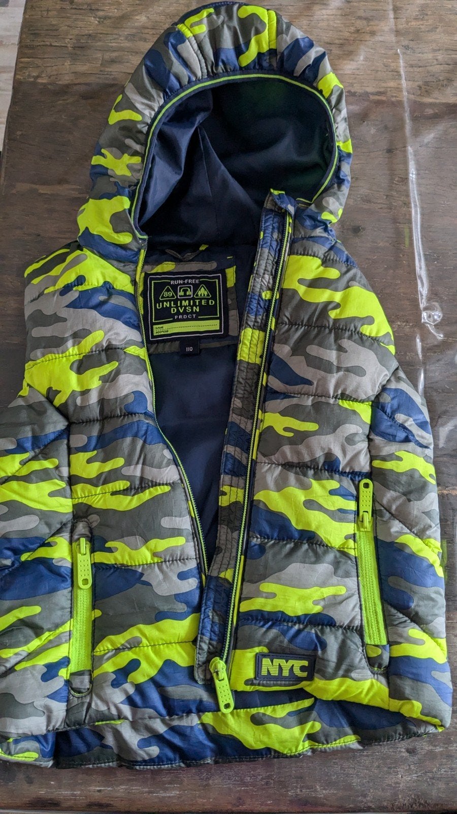 kinder bodywarmer, Ophalen