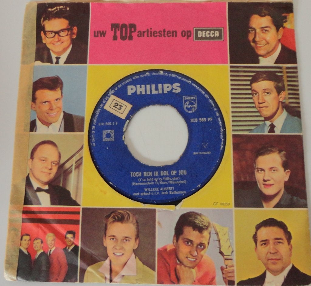 Willeke Alberti > Toch ben ik dol op jou, Gebruikt, 7 inch, Single, Ophalen of Verzenden