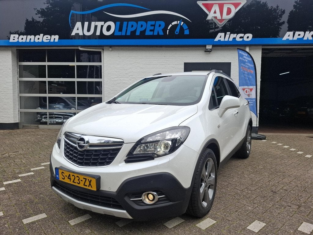 Opel Mokka 1.4 T Cosmo /Camera/Navi/Automaat/All season/Lm v, Gebruikt, Euro 6, 4 cilinders, Wit