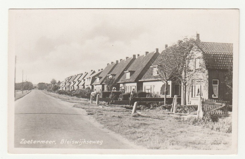 Zoetermeer - Bleiswijkseweg, Ophalen of Verzenden, 1940 tot 1960, Ongelopen, Zuid-Holland