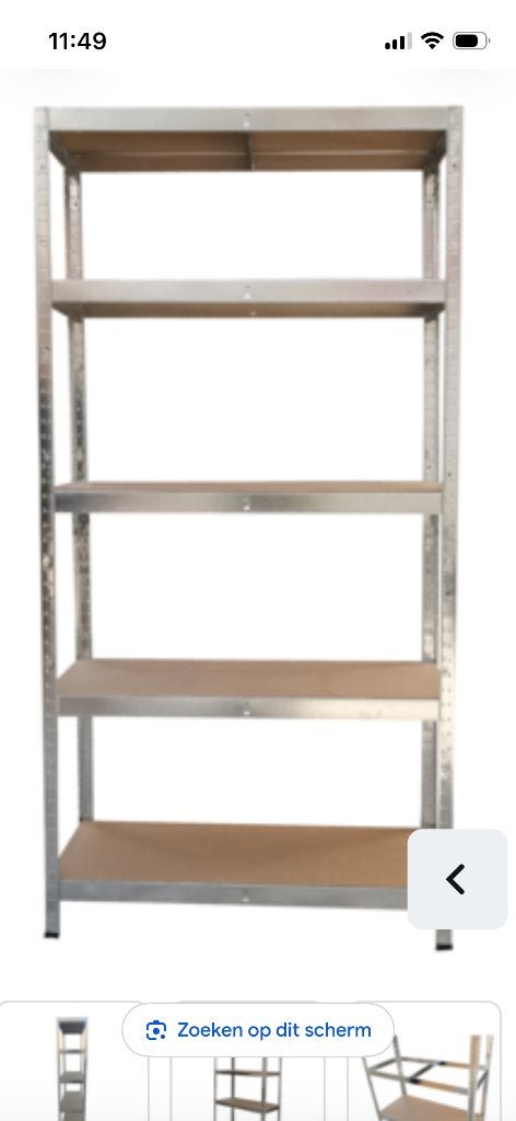 Stellingkast, Ophalen, Gebruikt