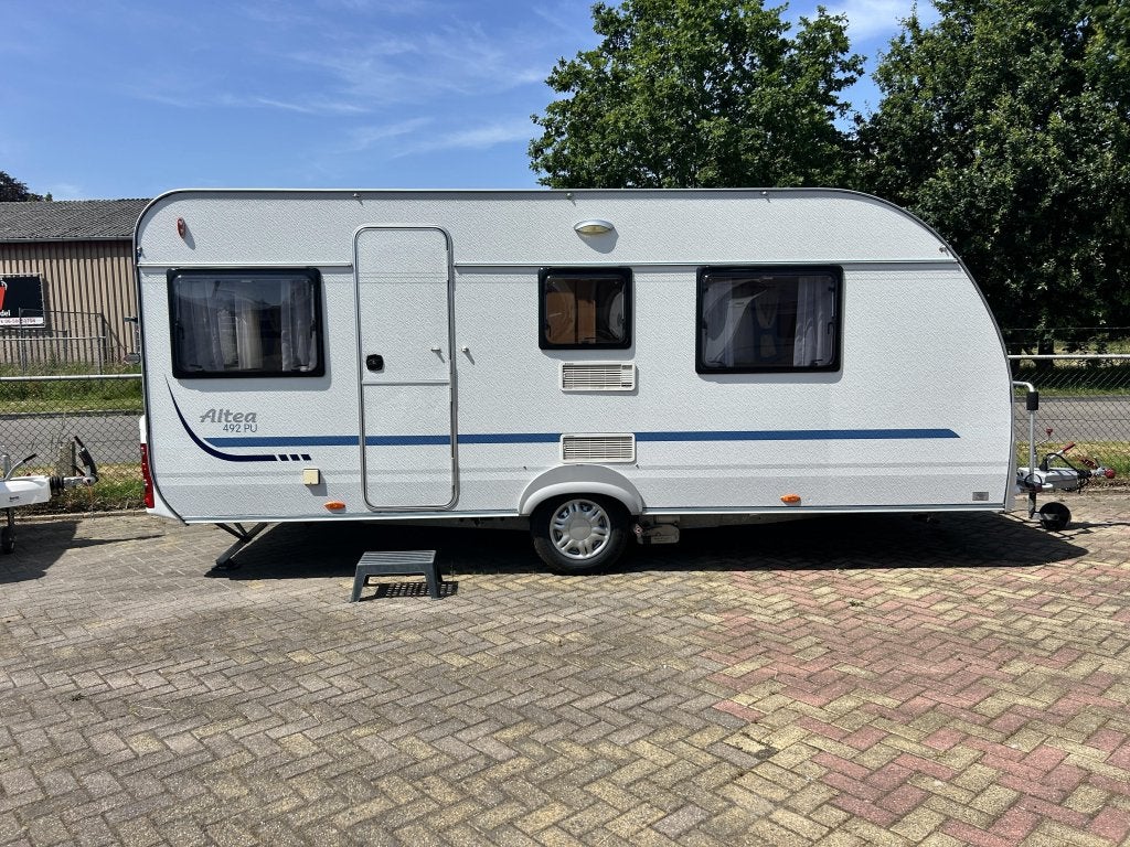 Adria Altea 492 PU Eiland bed Rondzit Mover, Caravans en Kamperen, Caravans, Rondzit, Bedrijf, Adria, Tot en met 4