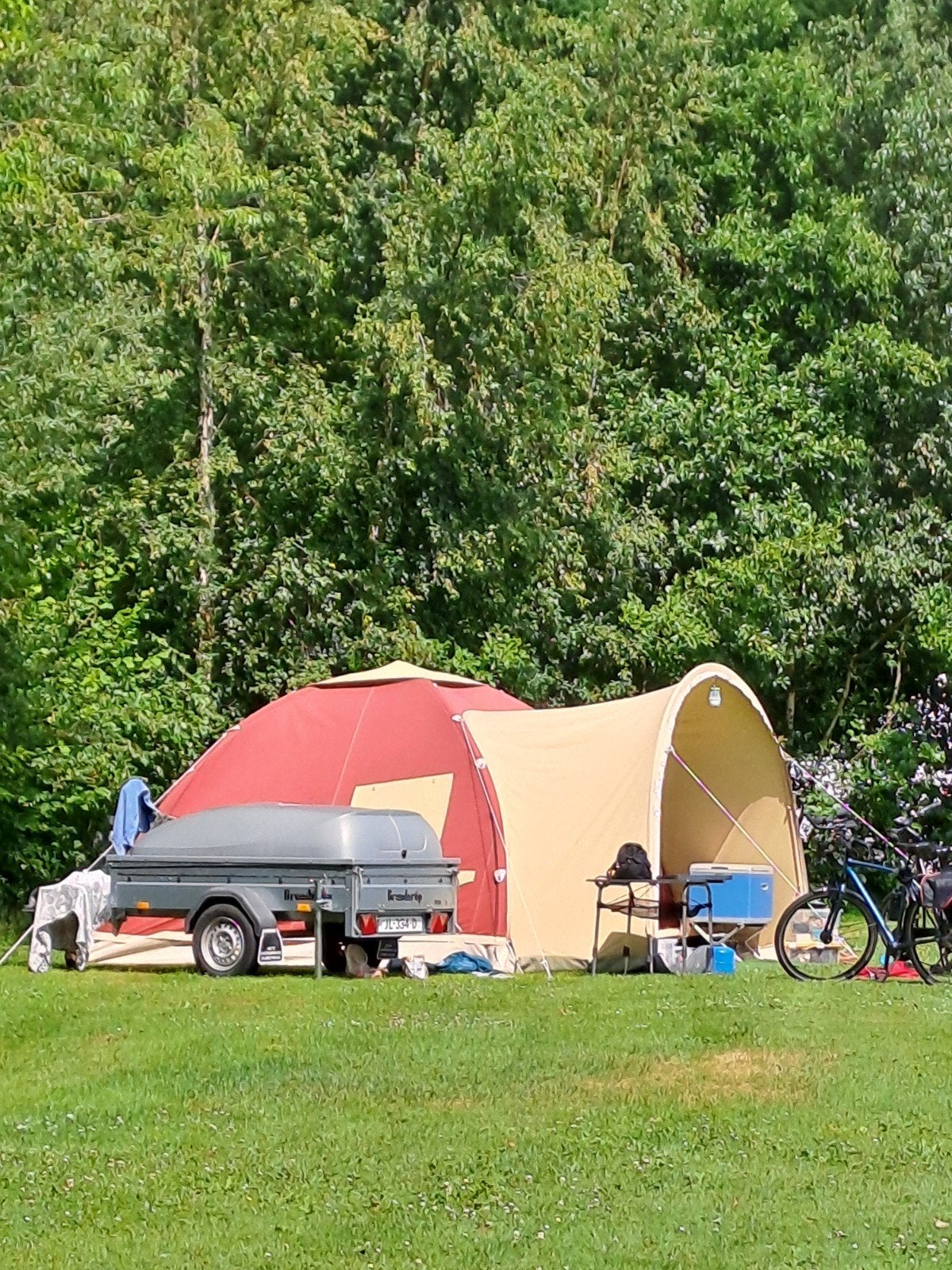 Karsten tent 350 x 350, Caravans en Kamperen, Tenten, Zo goed als nieuw, Ophalen