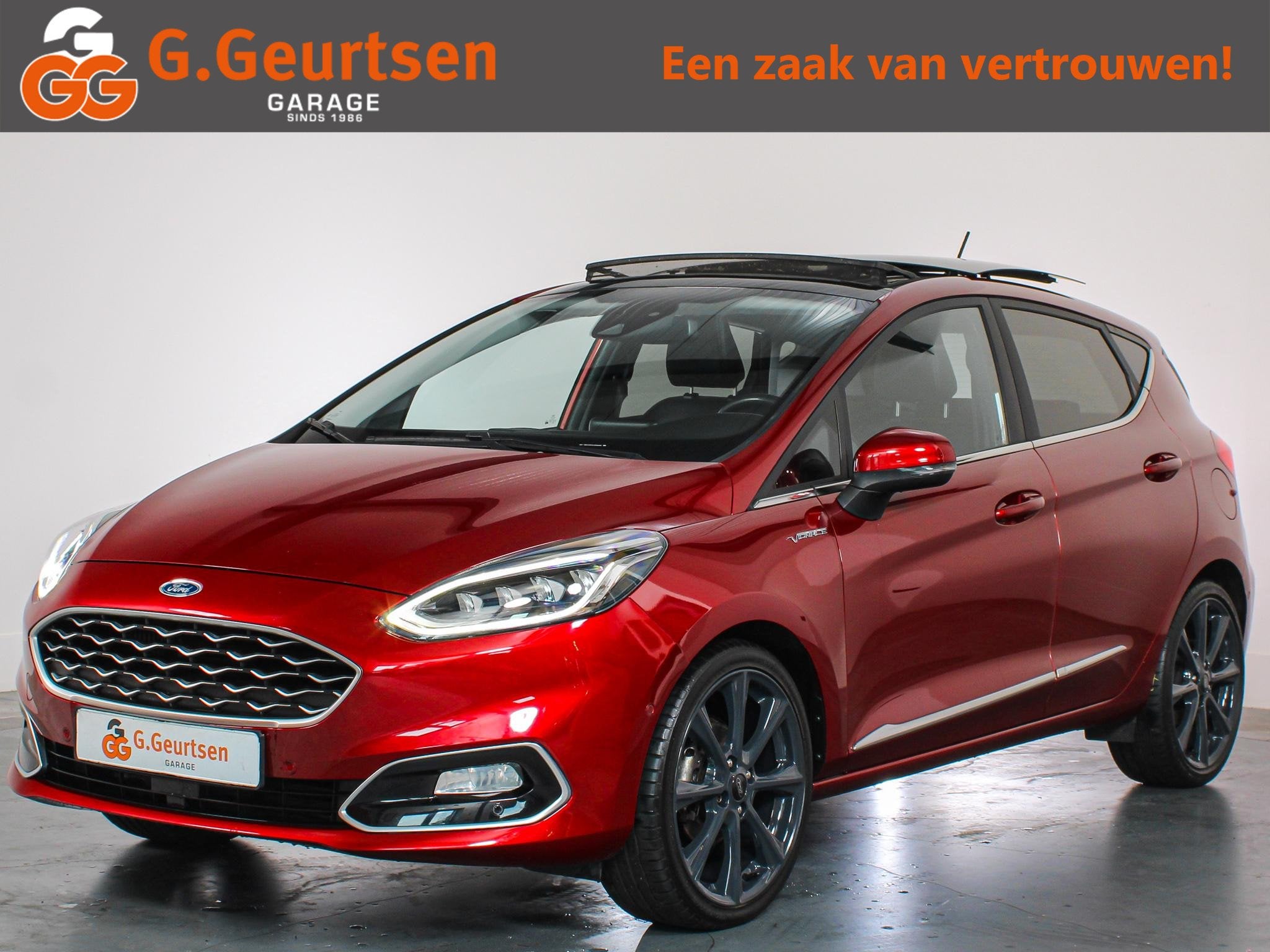 Ford Fiesta 1.0 EcoBoost Vignale Panoramadak, B&O, ACC, Came, Auto's, 125 pk, Gebruikt, 1064 kg, 49 €/maand