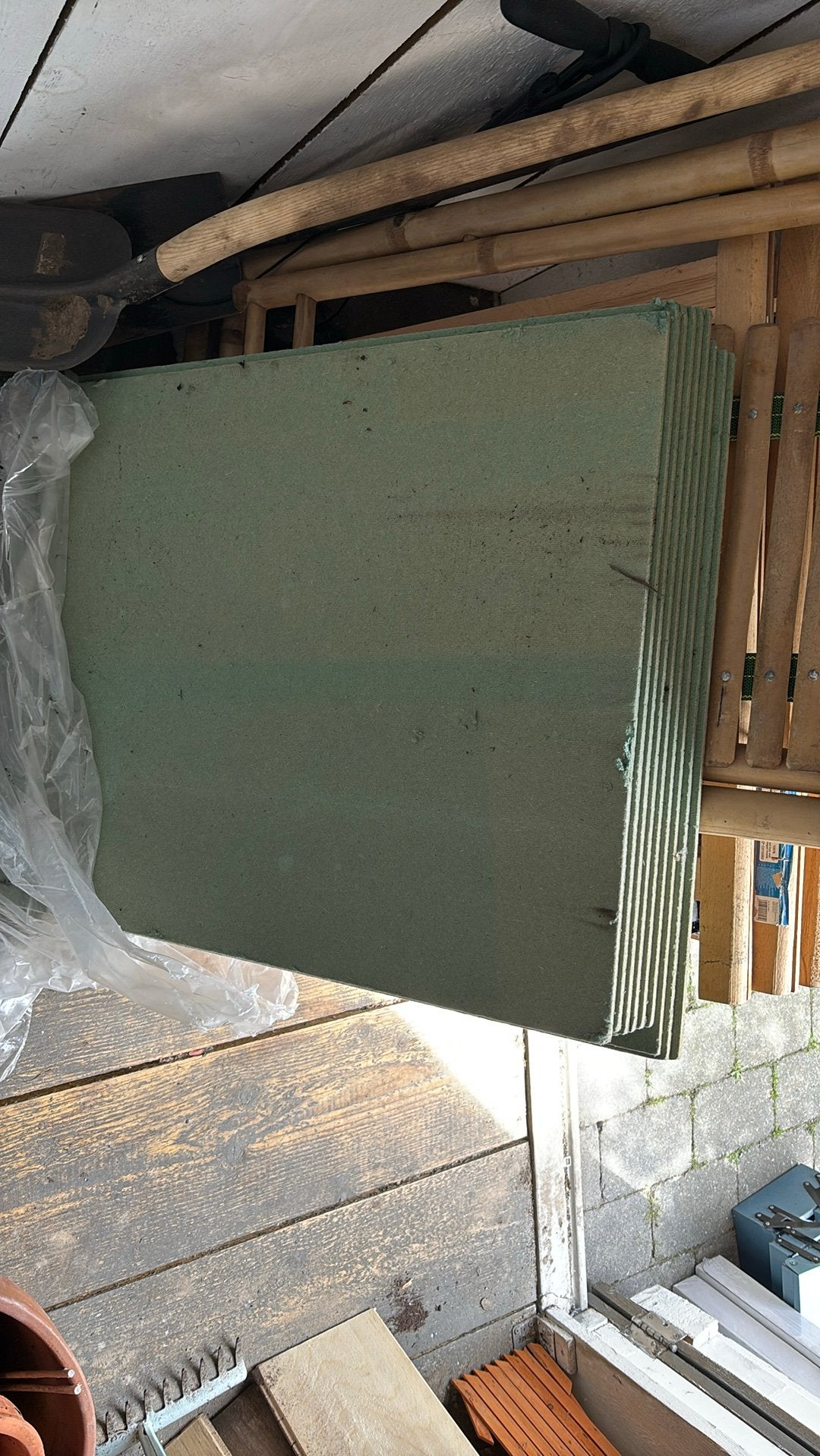 Ondervloer 60x60cm 9 platen, gratis afhalen, Huis en Inrichting, Stoffering | Vloerbedekking, Ophalen, Nieuw