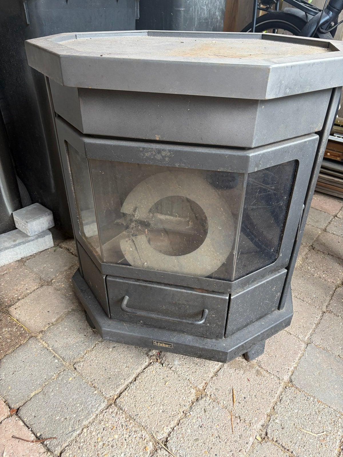 Oude gaskachel, Ophalen, Gebruikt, Gas, Vrijstaand