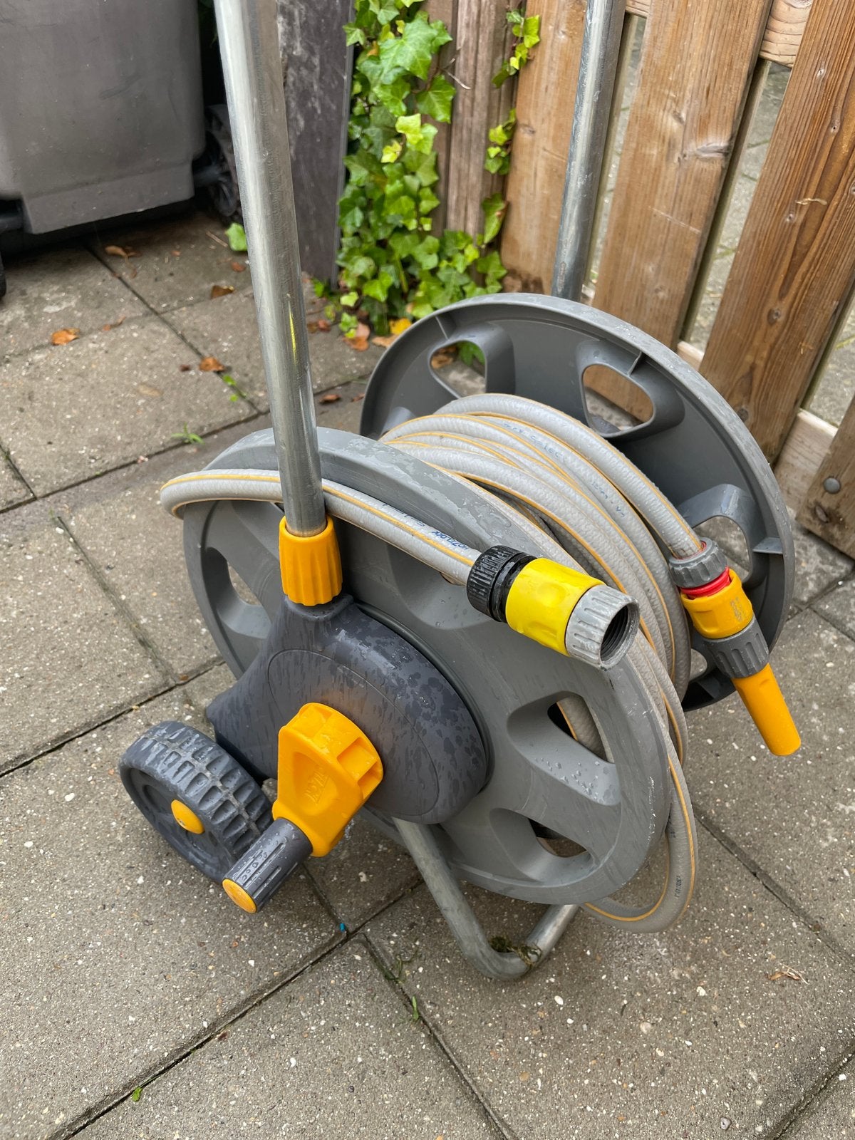 Hazelock tuinslanghaspel met 12,5m slang, Ophalen, Gebruikt, Tuinslanghaspel