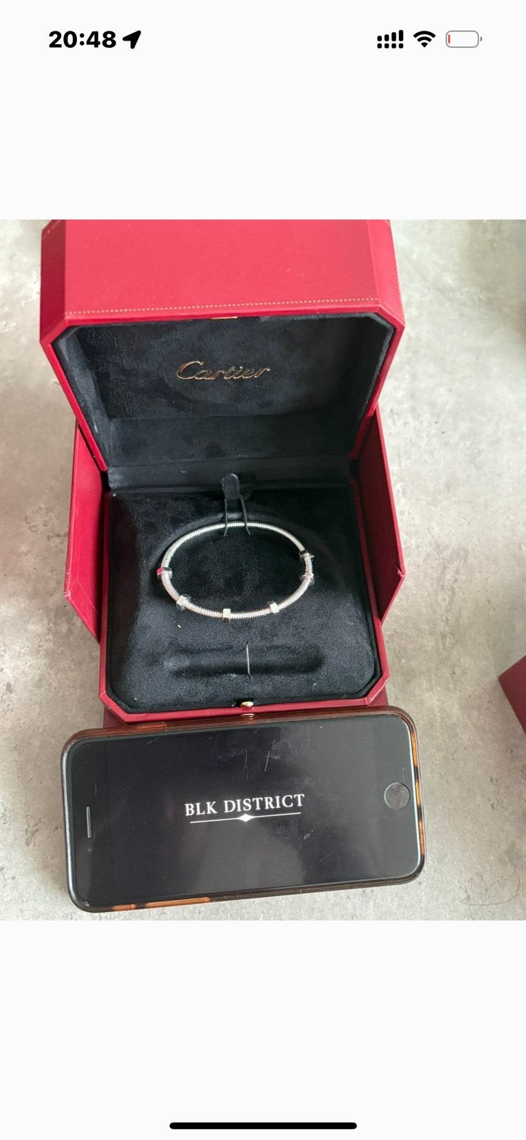Cartier armband maat 18 op voorraad, Ophalen of Verzenden, Zo goed als nieuw, Zwart