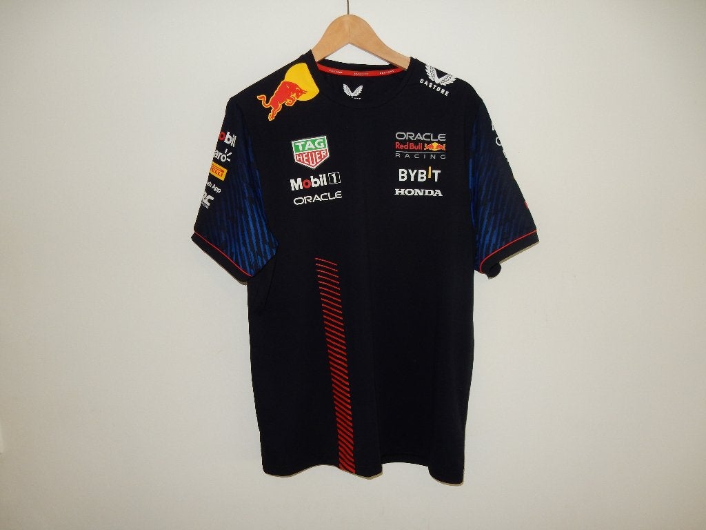 Oracle Red Bull Racing F1 2023 Team T-shirt XL, Ophalen of Verzenden, Zo goed als nieuw, Maat 56/58 (XL), Blauw