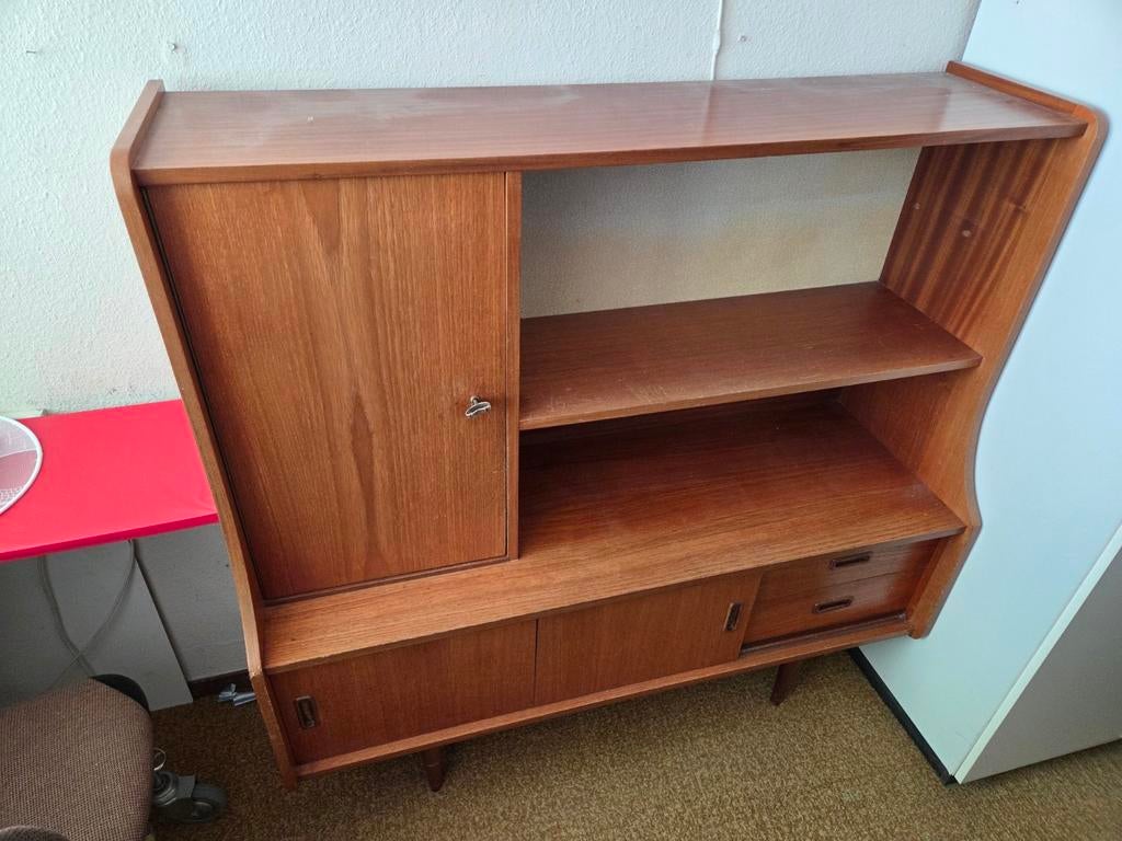 Vintage highboard dressoir jaren 60, Antiek en Kunst, Antiek | Meubels | Kasten, Ophalen