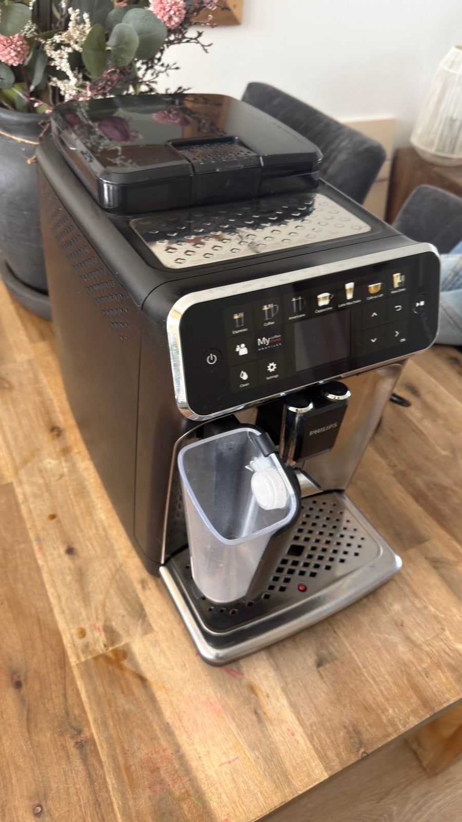 Philips 5400, Afneembaar waterreservoir, Gebruikt, Koffiemachine, Ophalen of Verzenden