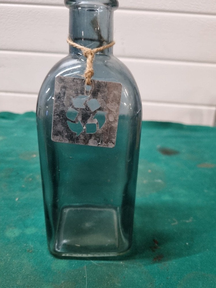 fles grijs rookglas gerecyceld glas, Ophalen of Verzenden, 'T Olde Gre-j, Info@toldegrej.nl, Endepoelstraat 20f Didam