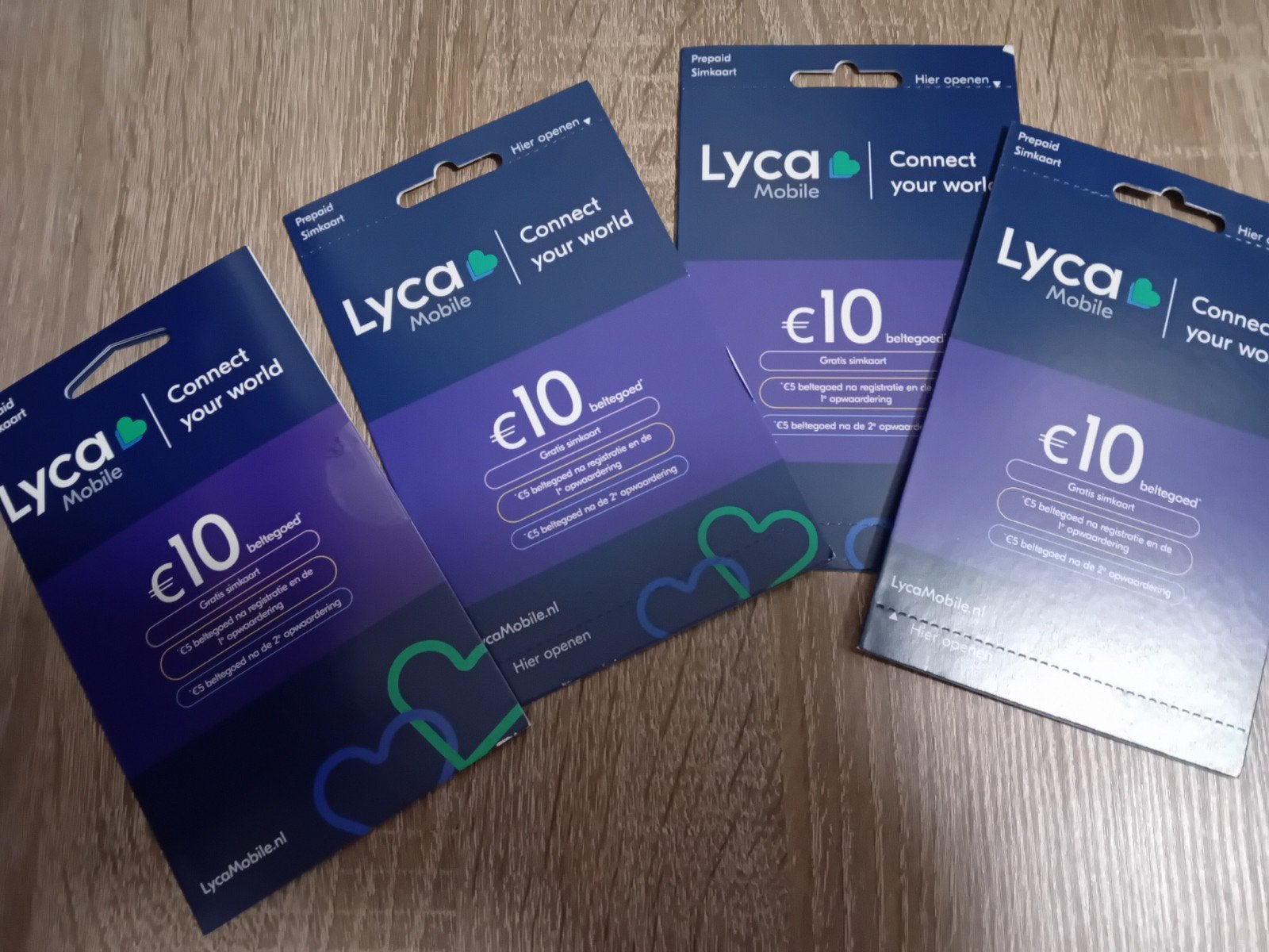 Lyca 10 euro beltegoed simkaart, Ophalen