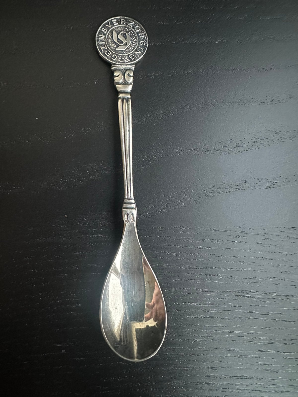 Verzilverde lepel Gezinsverzorging – GEHA 90 – jaren 50/60, Antiek en Kunst, Ophalen of Verzenden