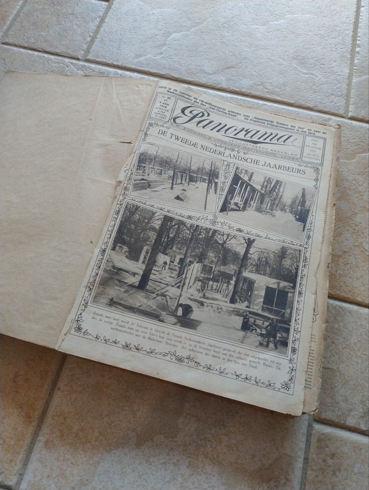 Panorama gebonden uitgave  1918, Ophalen