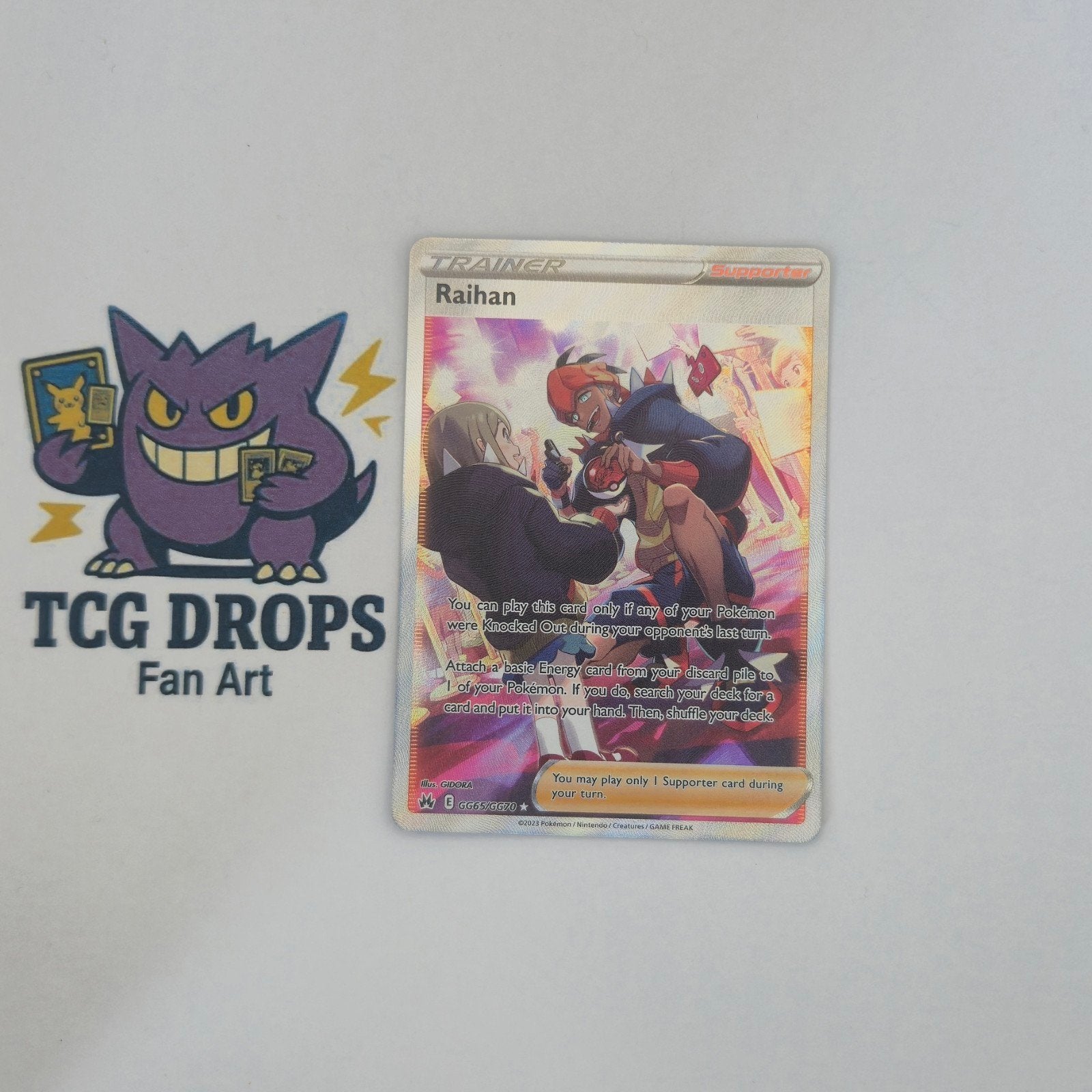 Raihan GG65/GG70 Crown Zenith, Ophalen of Verzenden, Zo goed als nieuw, Losse kaart, Foil