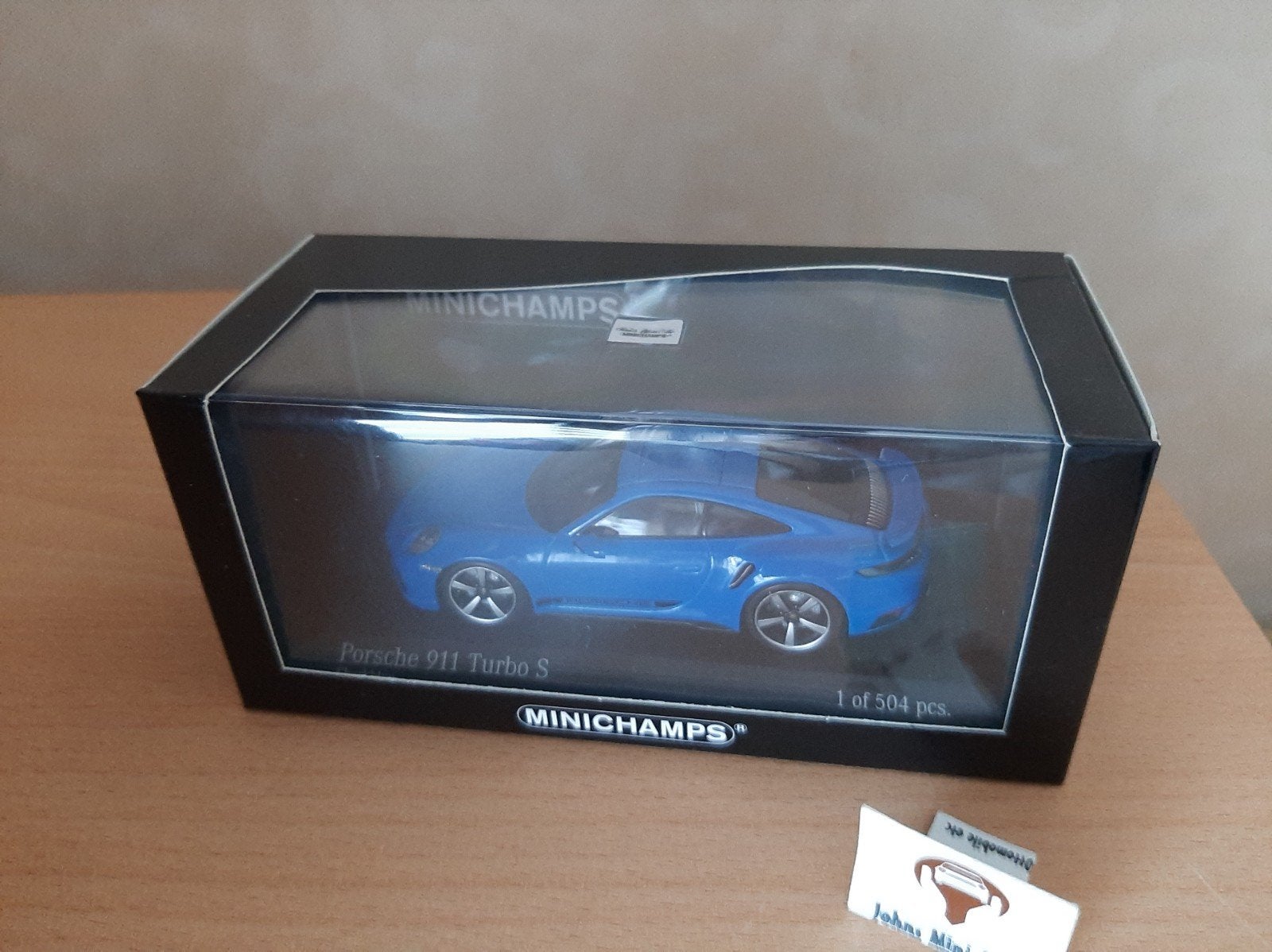 Porsche 911 Turbo S (992) Shark Blue van Minichamps 1:43, Minichamps, Auto, Nieuw, Ophalen of Verzenden